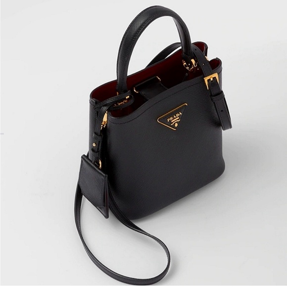 PRADA Small Saffiano Prada Panier Bag - Picture 5 of 9